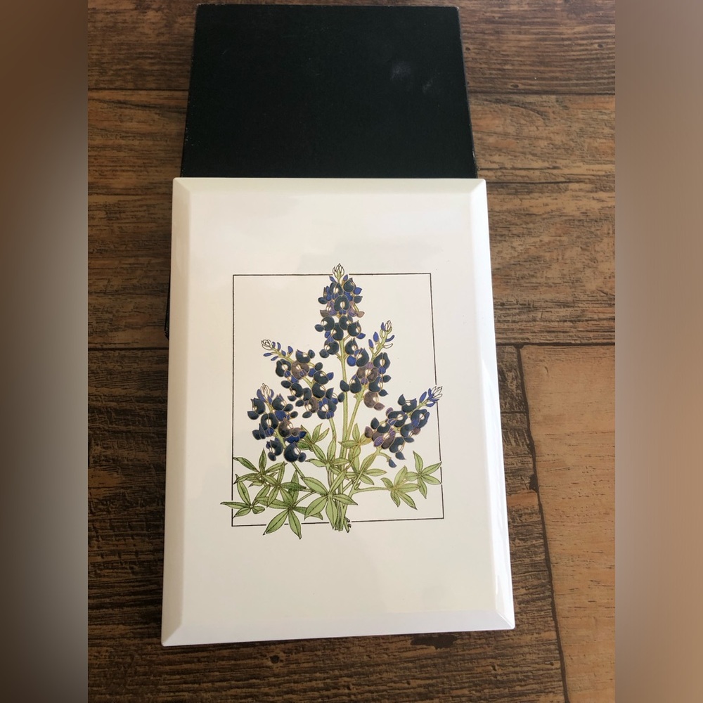 Vintage Bluebonnet Rose Baxter Address Phone Book, Diary Cottage Core